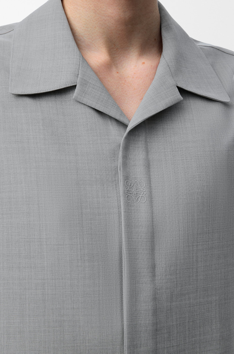 Short sleeve shirt in wool 5