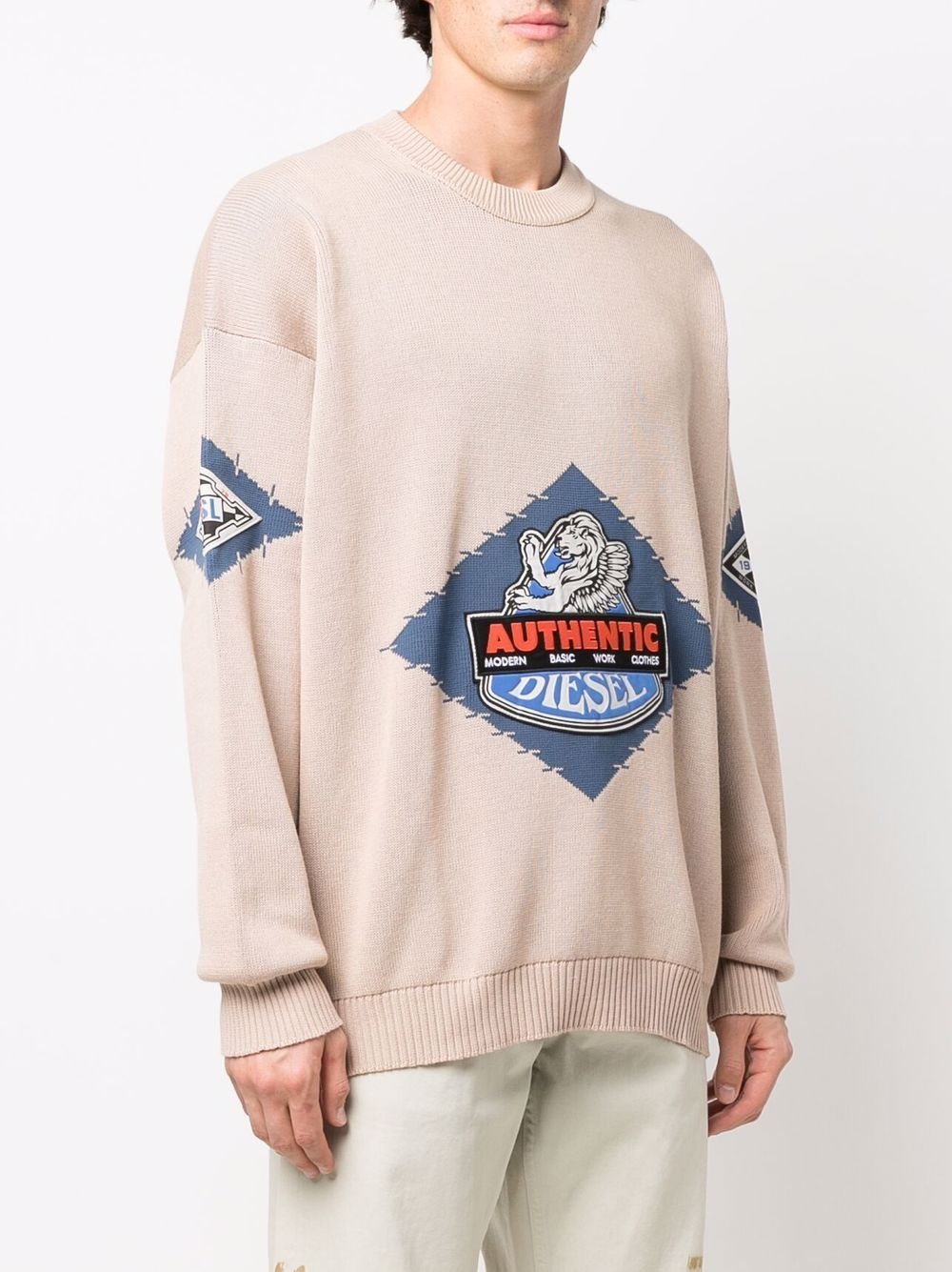 K-RANCHO jacquard-logo jumper - 3