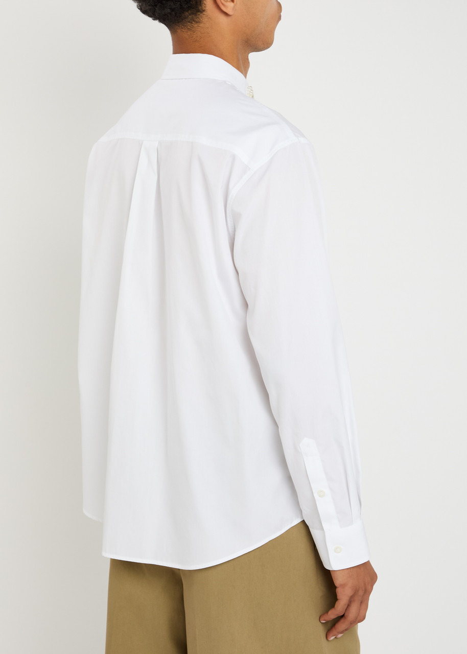 Simone Rocha Embellished Cotton-poplin Shirt - 3