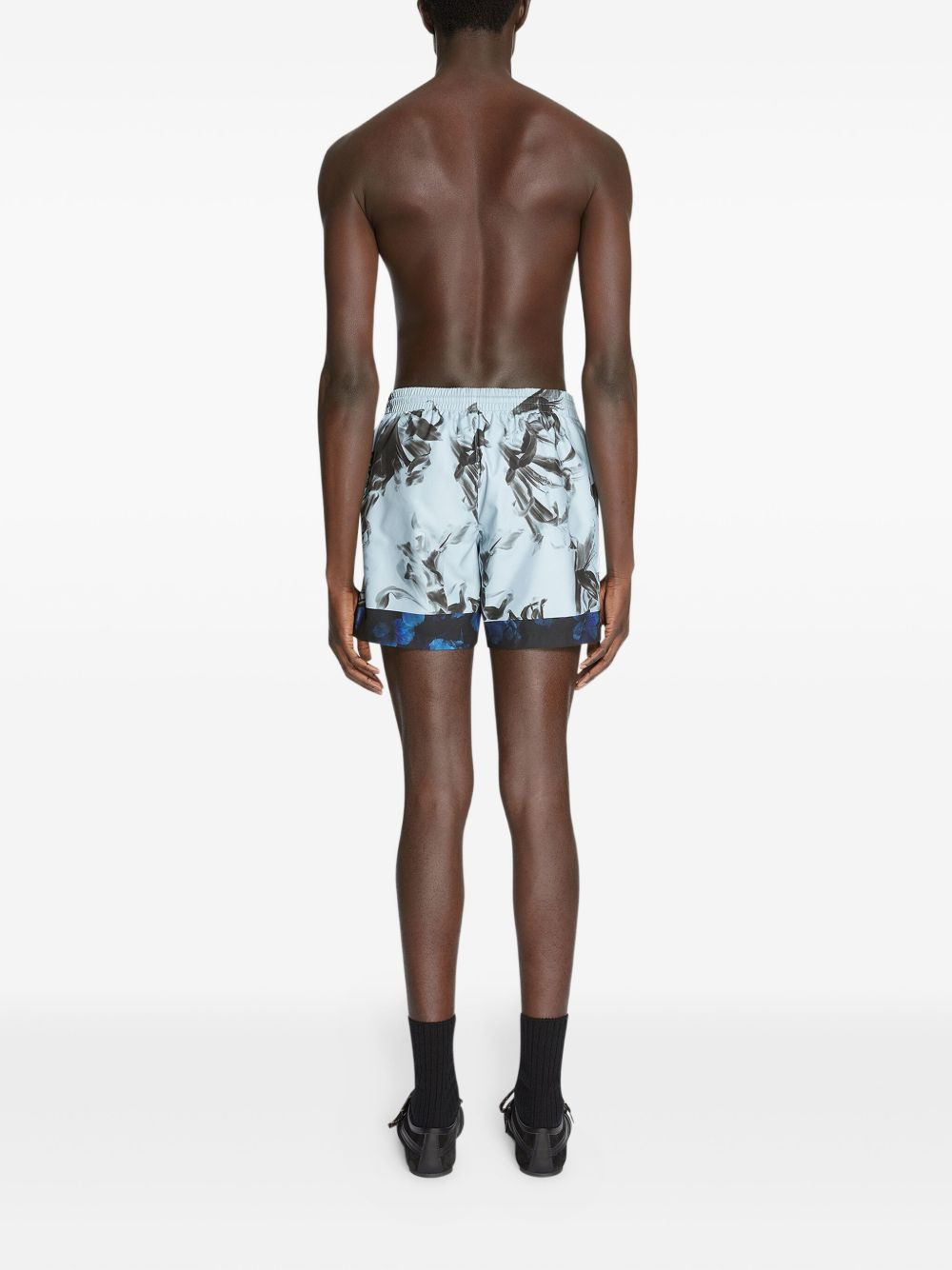 floral-print swim shorts - 4