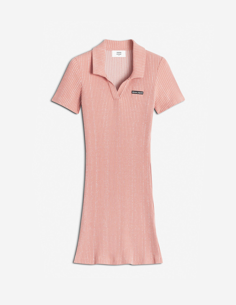 MAISON KITSUNE HANDWRITING LABEL 리브 POLO DRESS - 1