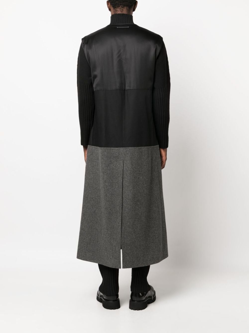 two-tone wool gilet - 4