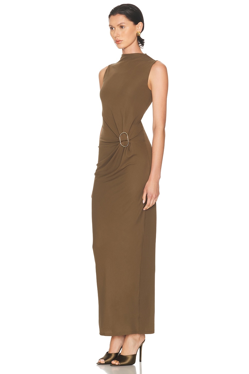 Buckle Sleeveless Maxi Dress - 2