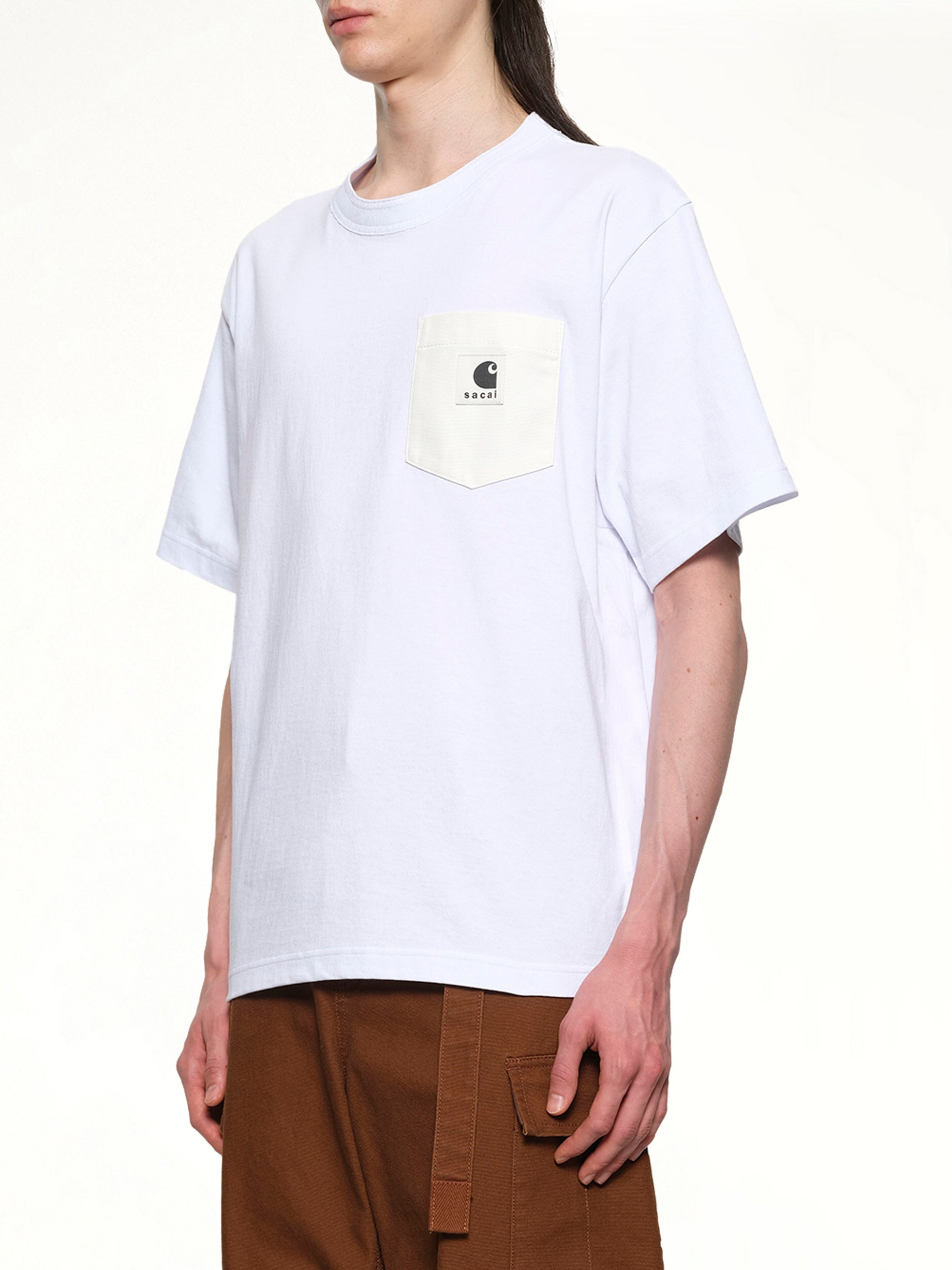 Carhartt WIP Cotton Jersey T-Shirt in White - 3