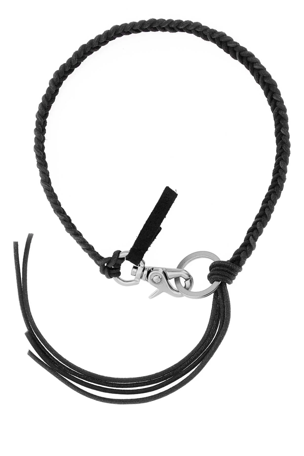 Our Legacy Men Black Leather Ladon Necklace - 1