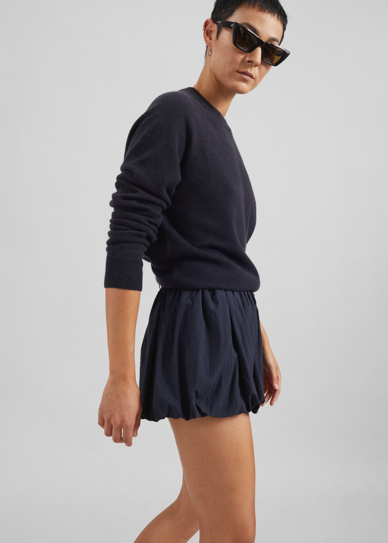Penola Mini Balloon Shorts - Navy 4