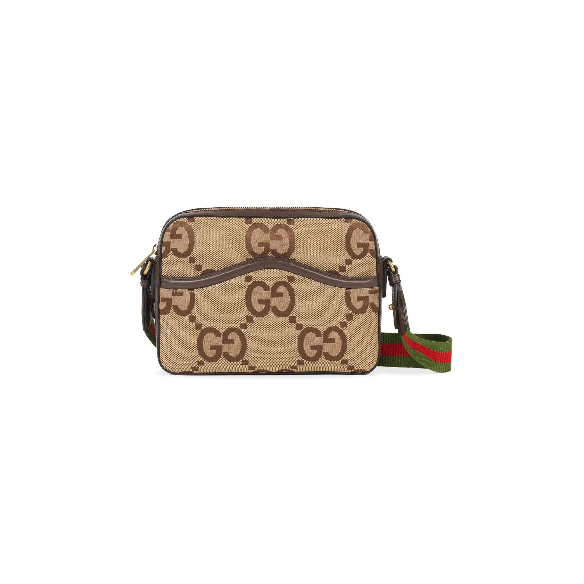 Gucci Messenger Bag With Jumbo GG 'Camel/Ebony' - 1
