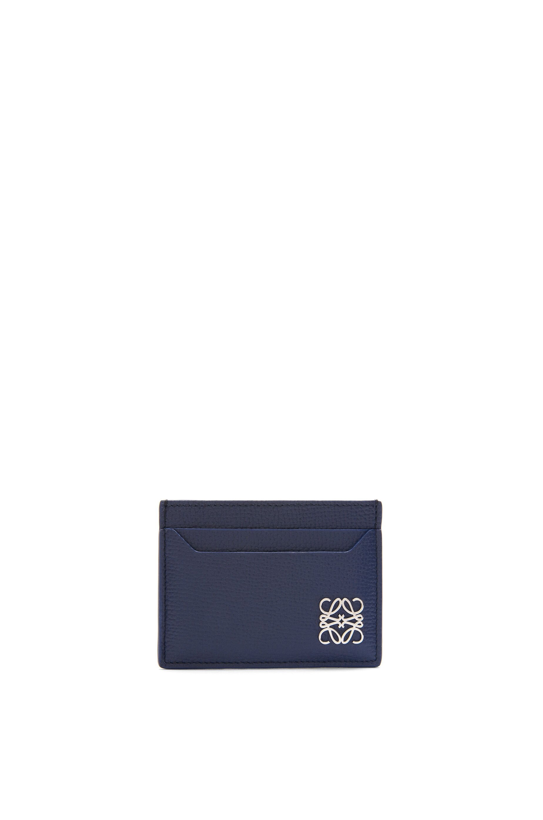Anagram plain cardholder in pebble grain calfskin - 1