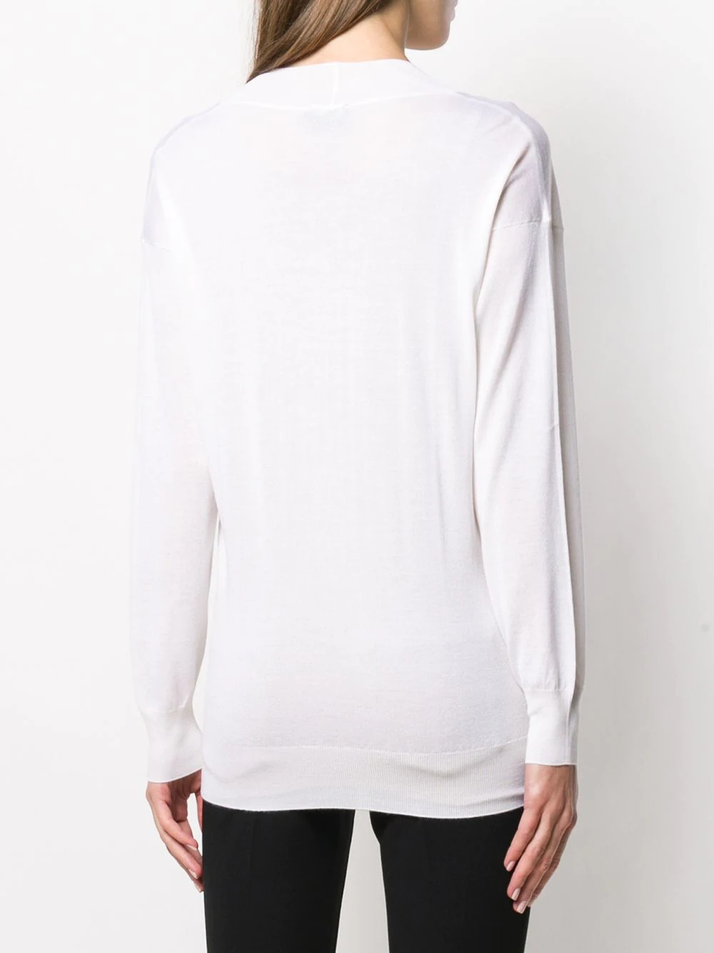 deep v-neck jumper - 4