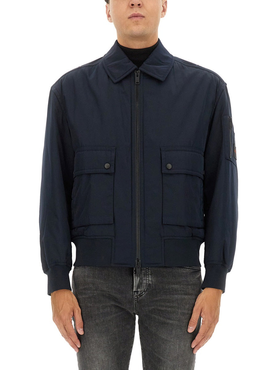 Bomber Jacket With Removable Lining - 1