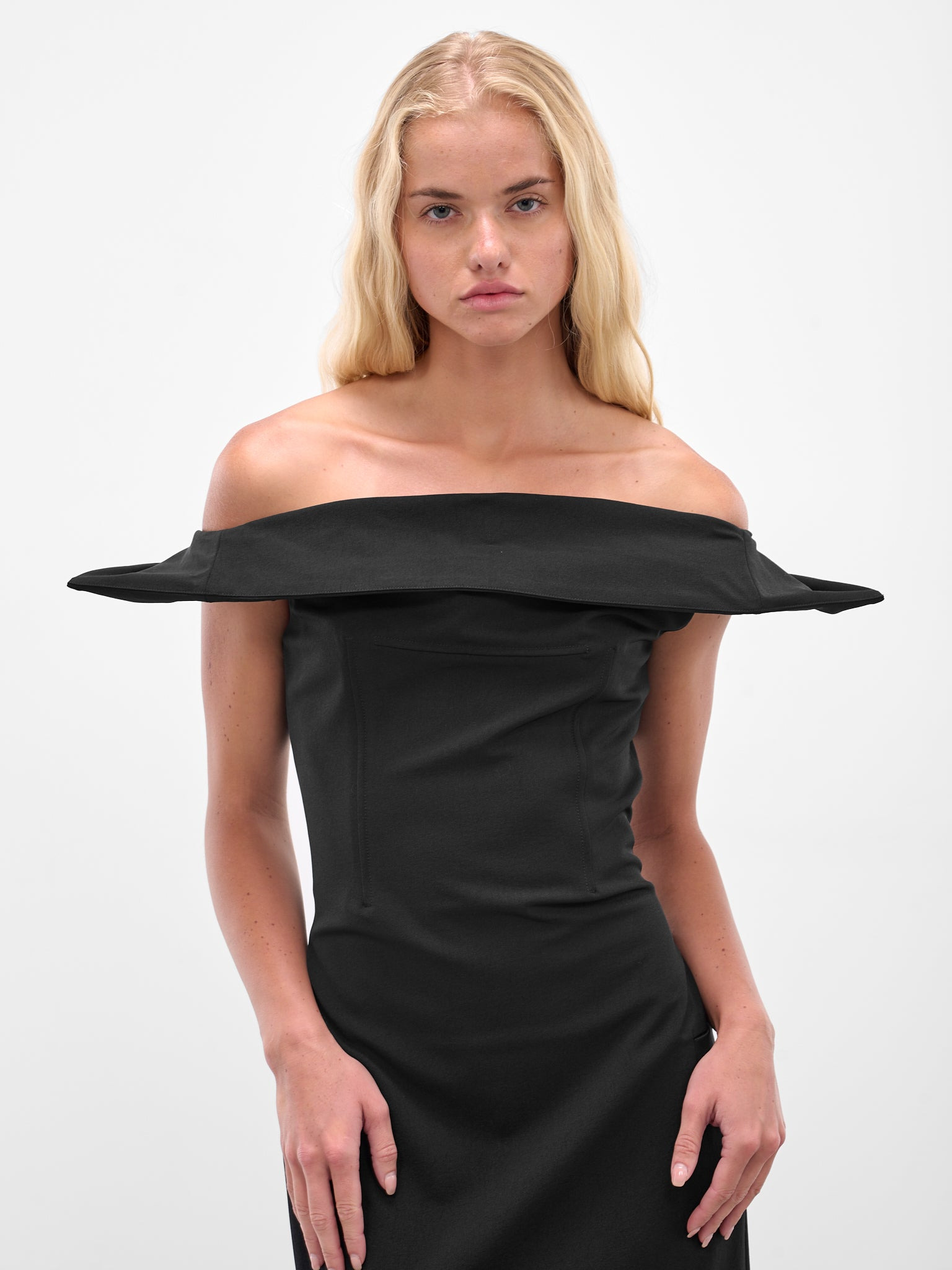 Black Backless Belt Maxi Dress - 4