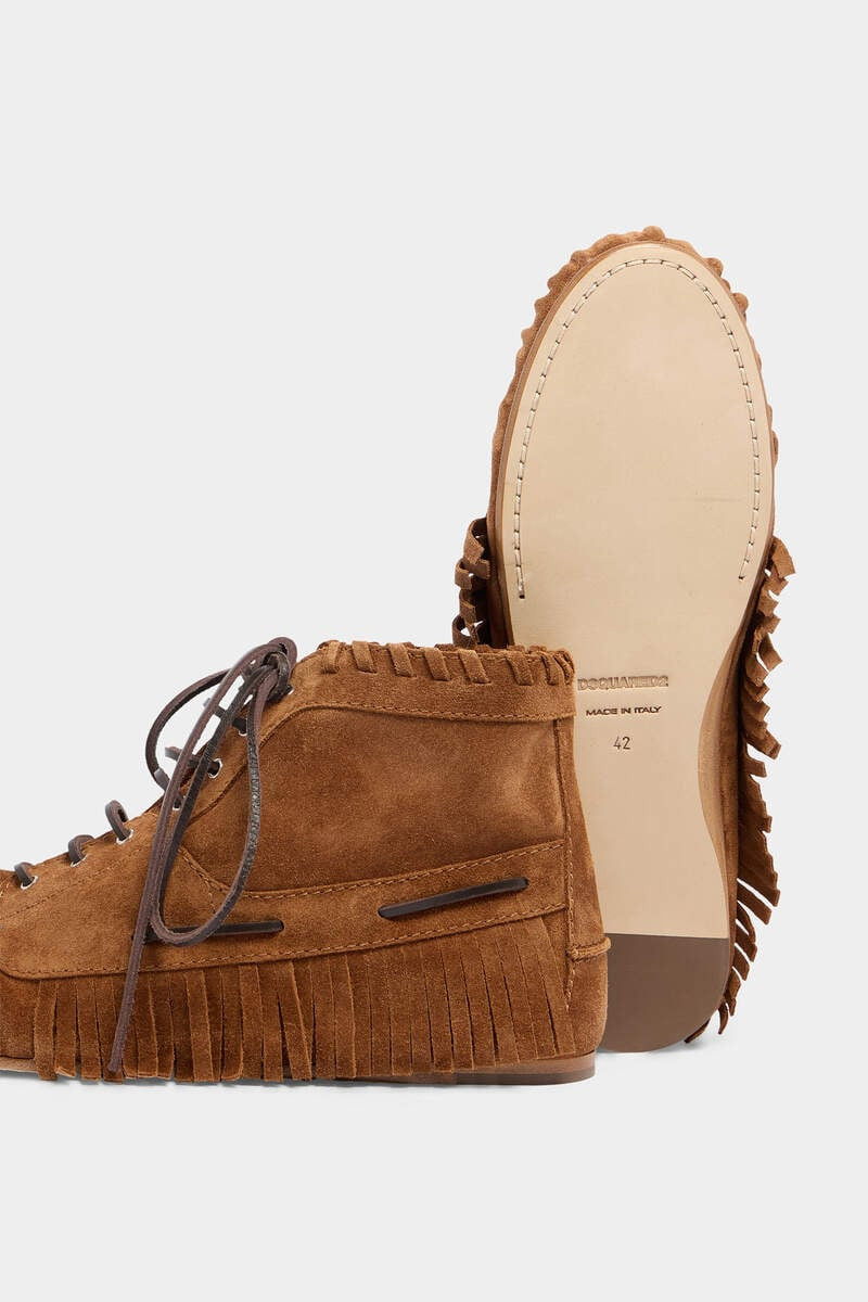 BRAIDS & BEADS LACE-UP ANKLE BOOTS 5