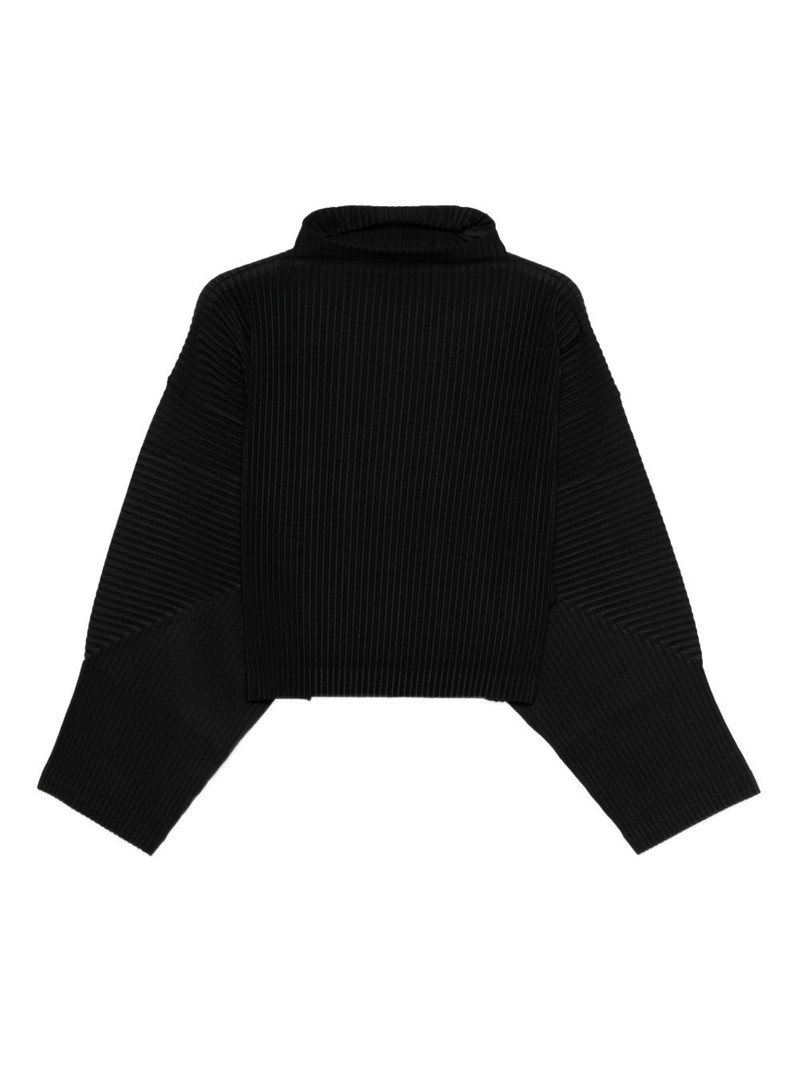 Mc June pleated high-neck T-shirt 1