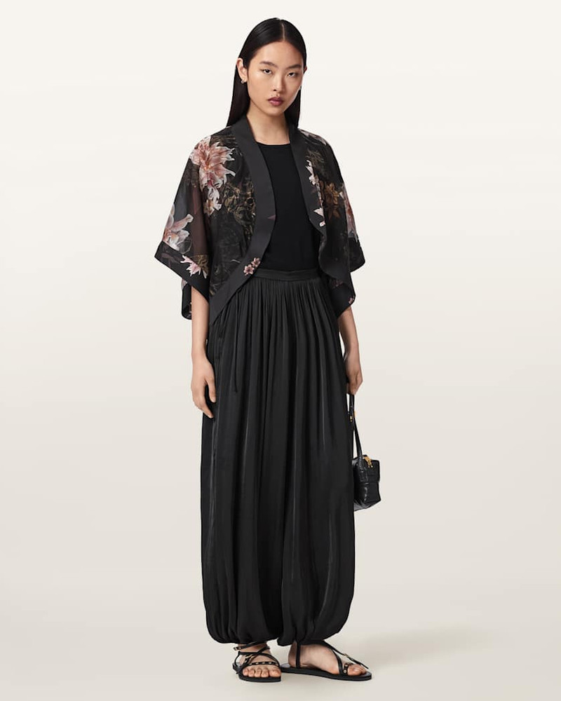 ALICE RELAXED FIT SILK BLEND FLORAL SHRUG 4