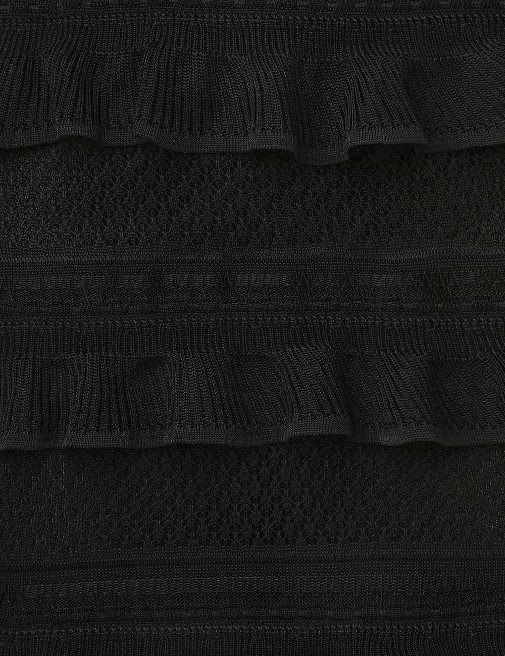 CRUSH FRILLED MIDI SKIRT - 6