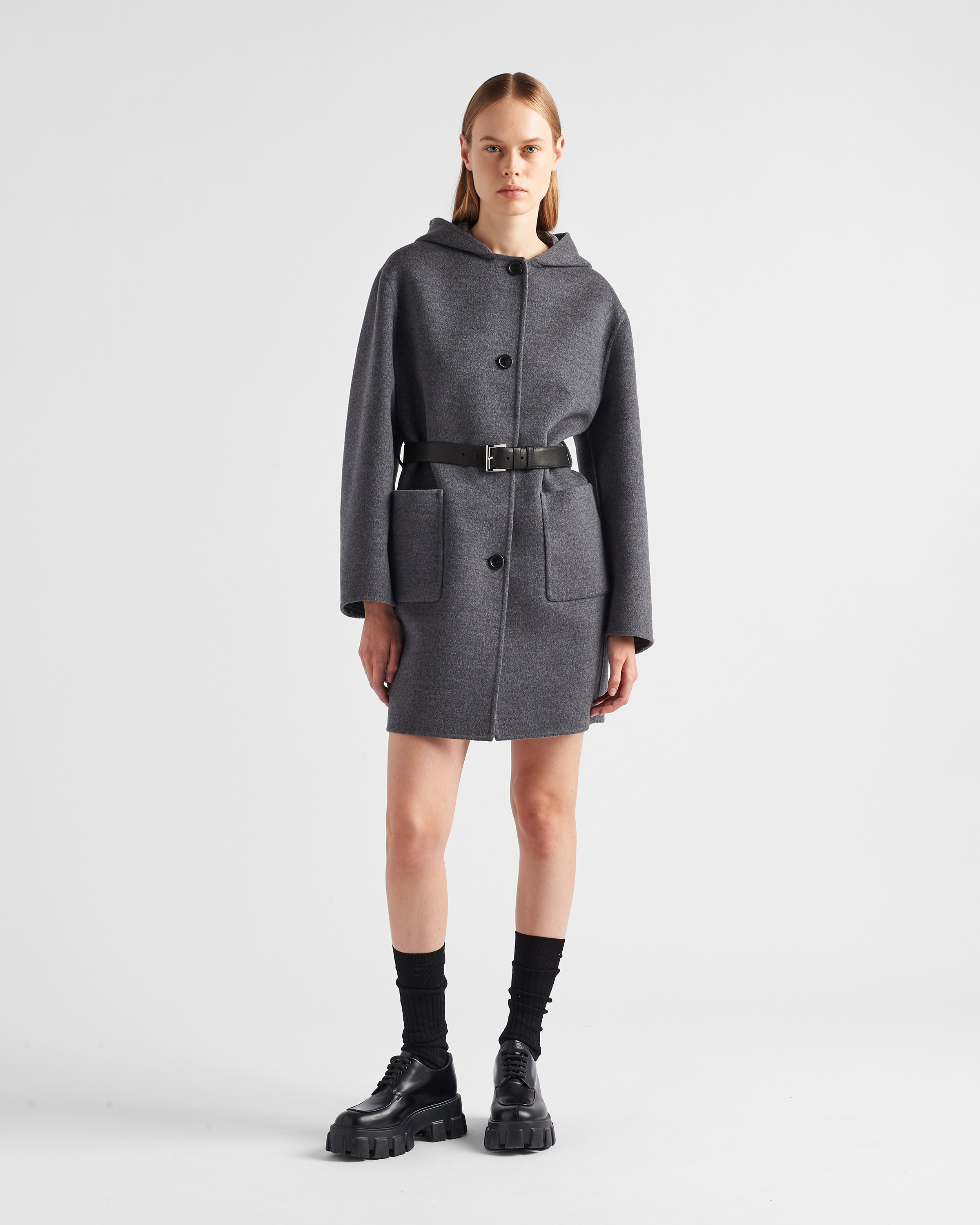 Single-breasted double wool coat - 2