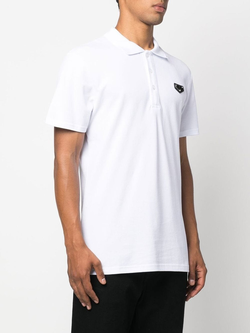 logo-plaque polo shirt 3
