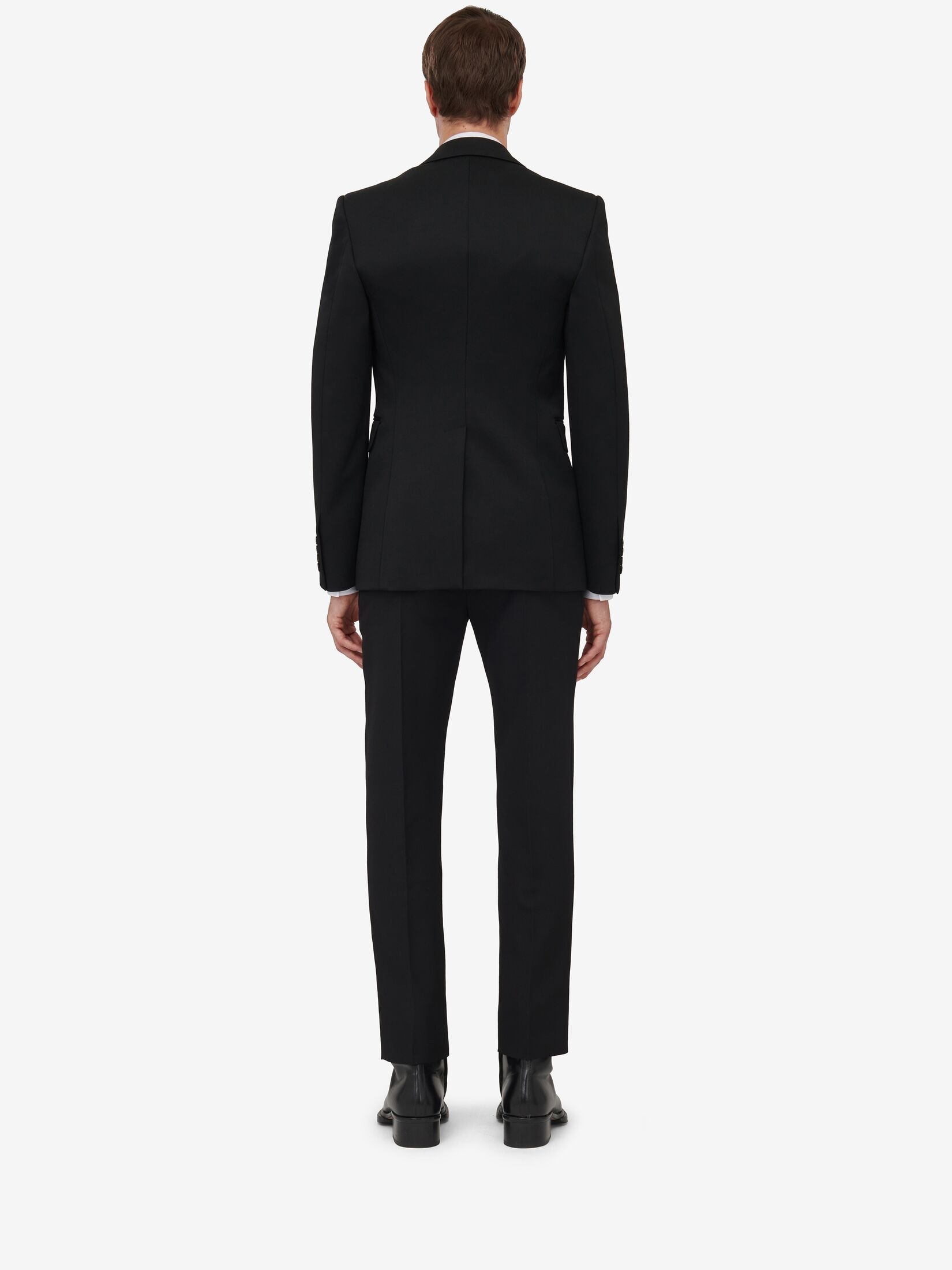 Men's Dragonfly Applique Single-breasted Jacket in Black - 4
