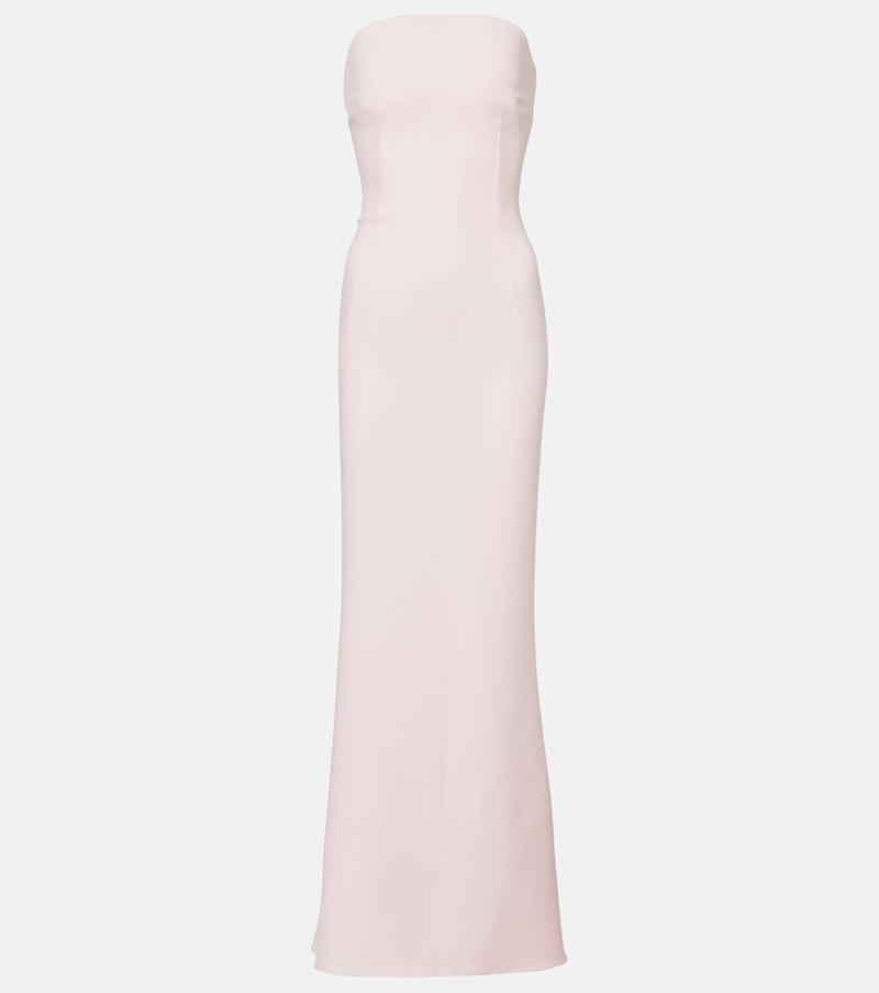 Sofie embellished crêpe bustier gown - 1