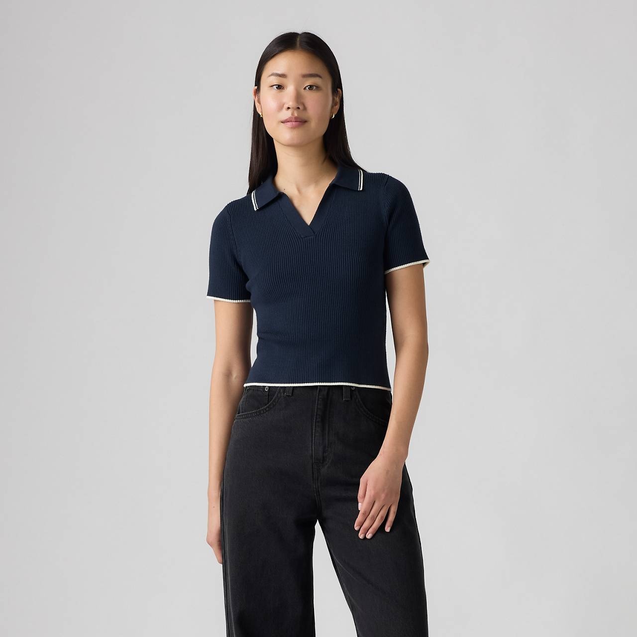 FAITH POLO SWEATER - 1