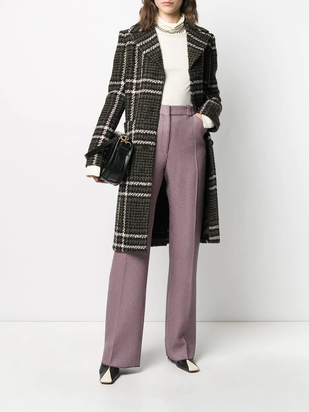 Claire Large Tri-Check coat - 2