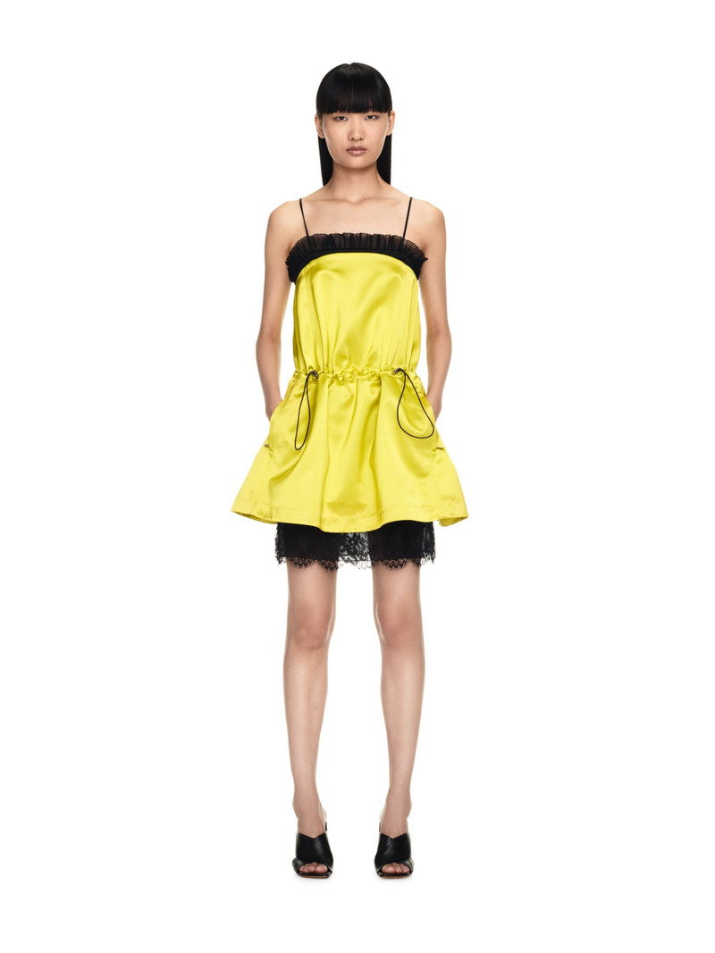 Off-White Duchesse Slip Anorak Dress outlook