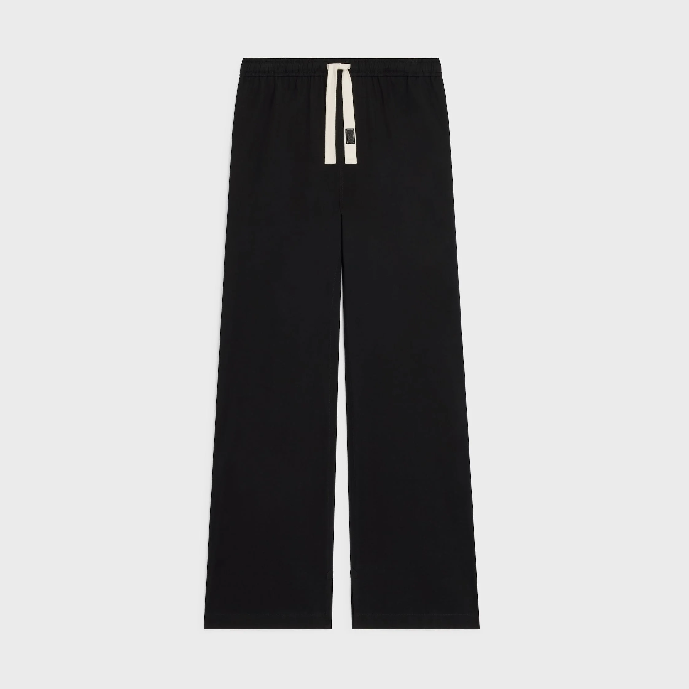 drawstring trousers IN cotton canvas - 1