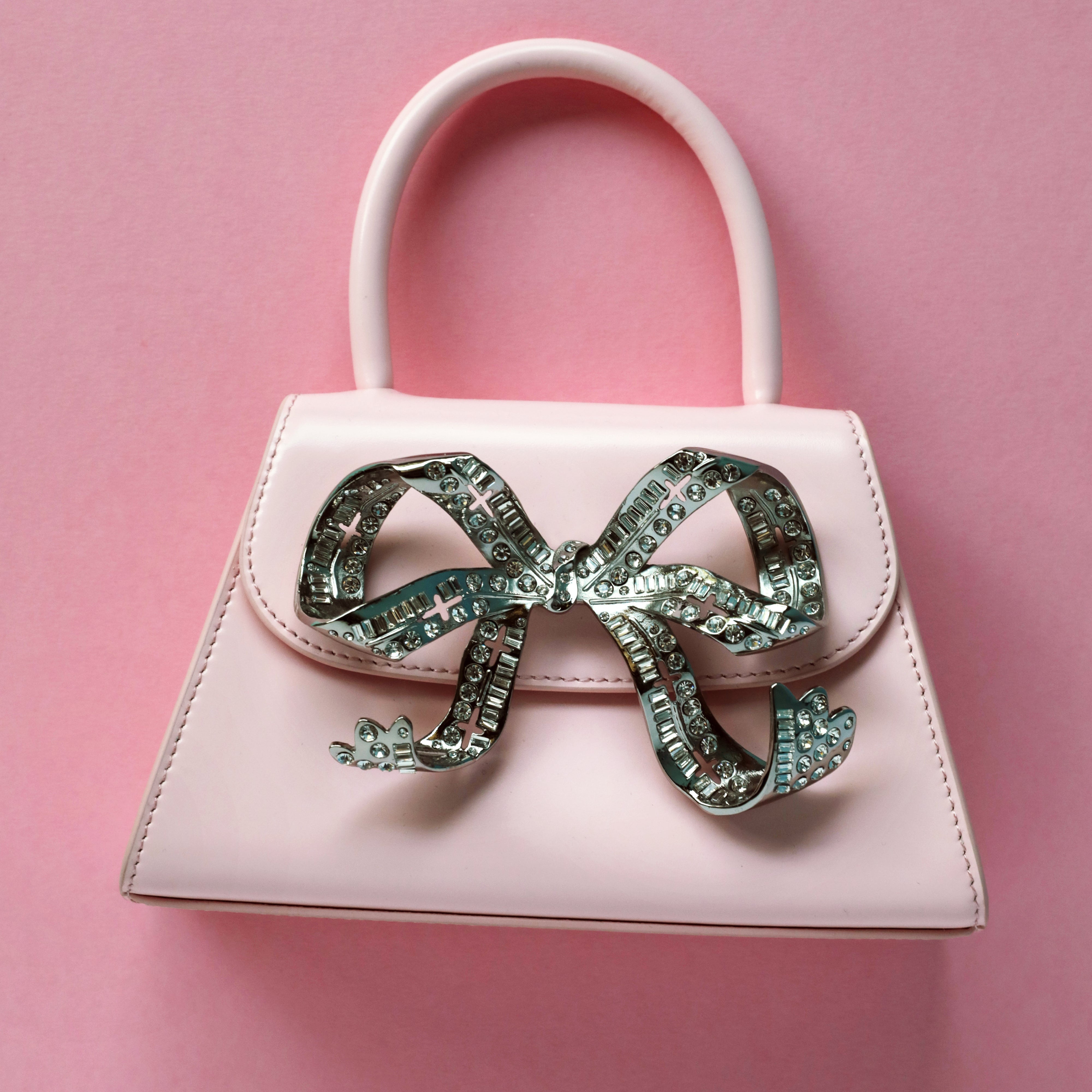The Bow Micro in Pink with Diamanté - 6