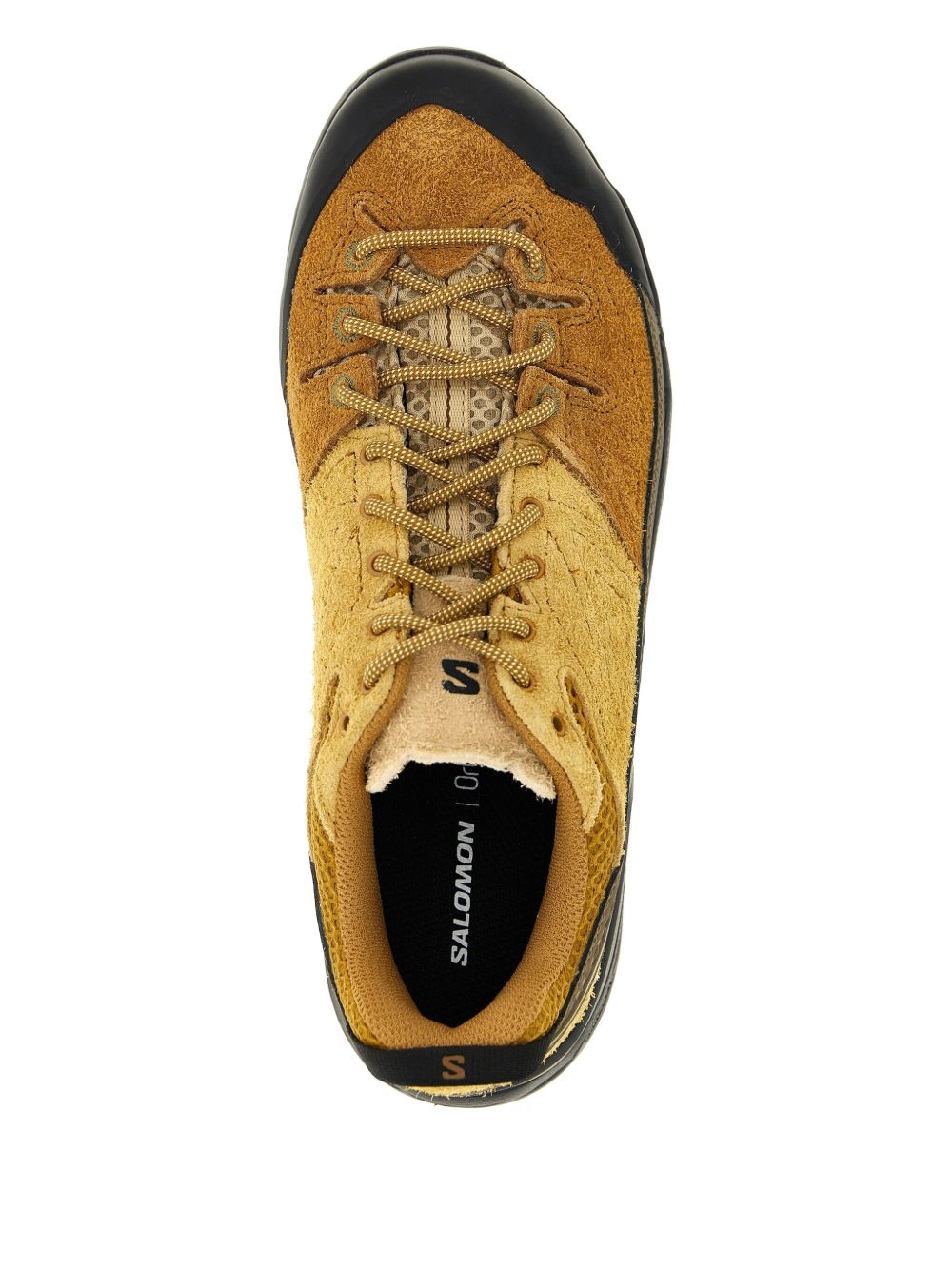 suede mesh sneakers - 4