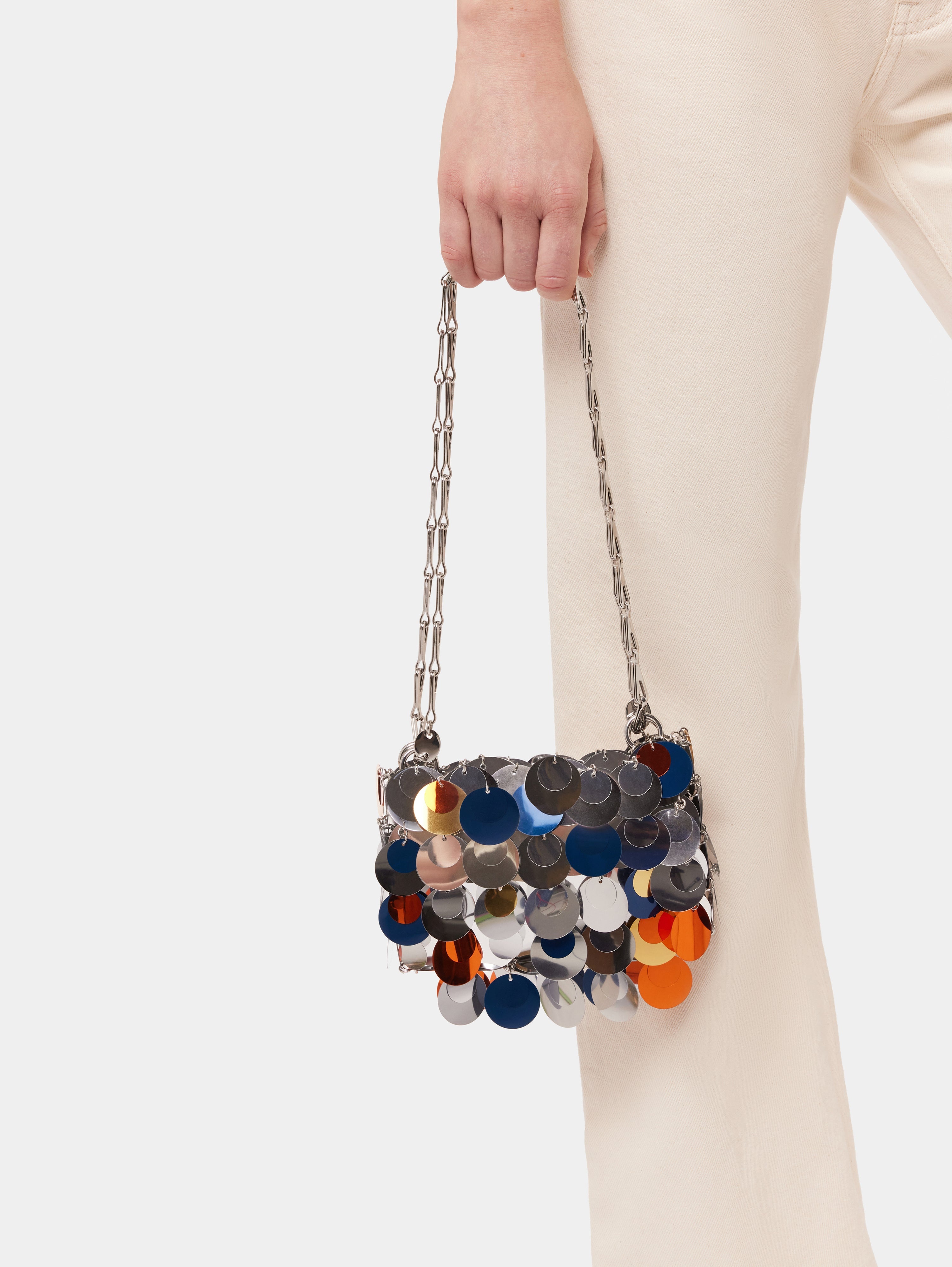 Paco Rabanne NANO SPARKLE BAG WITH SEQUINS ASSEMBLY | REVERSIBLE