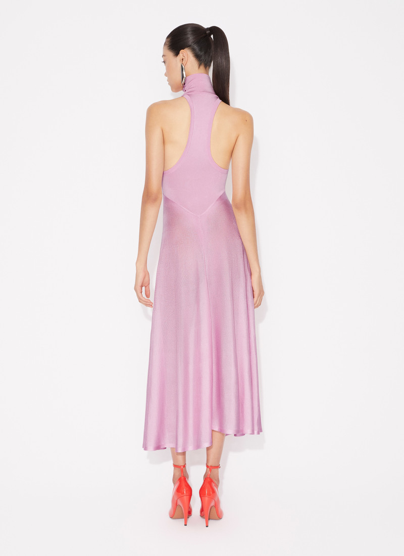 Alaïa SHINY FLARED DRESS outlook