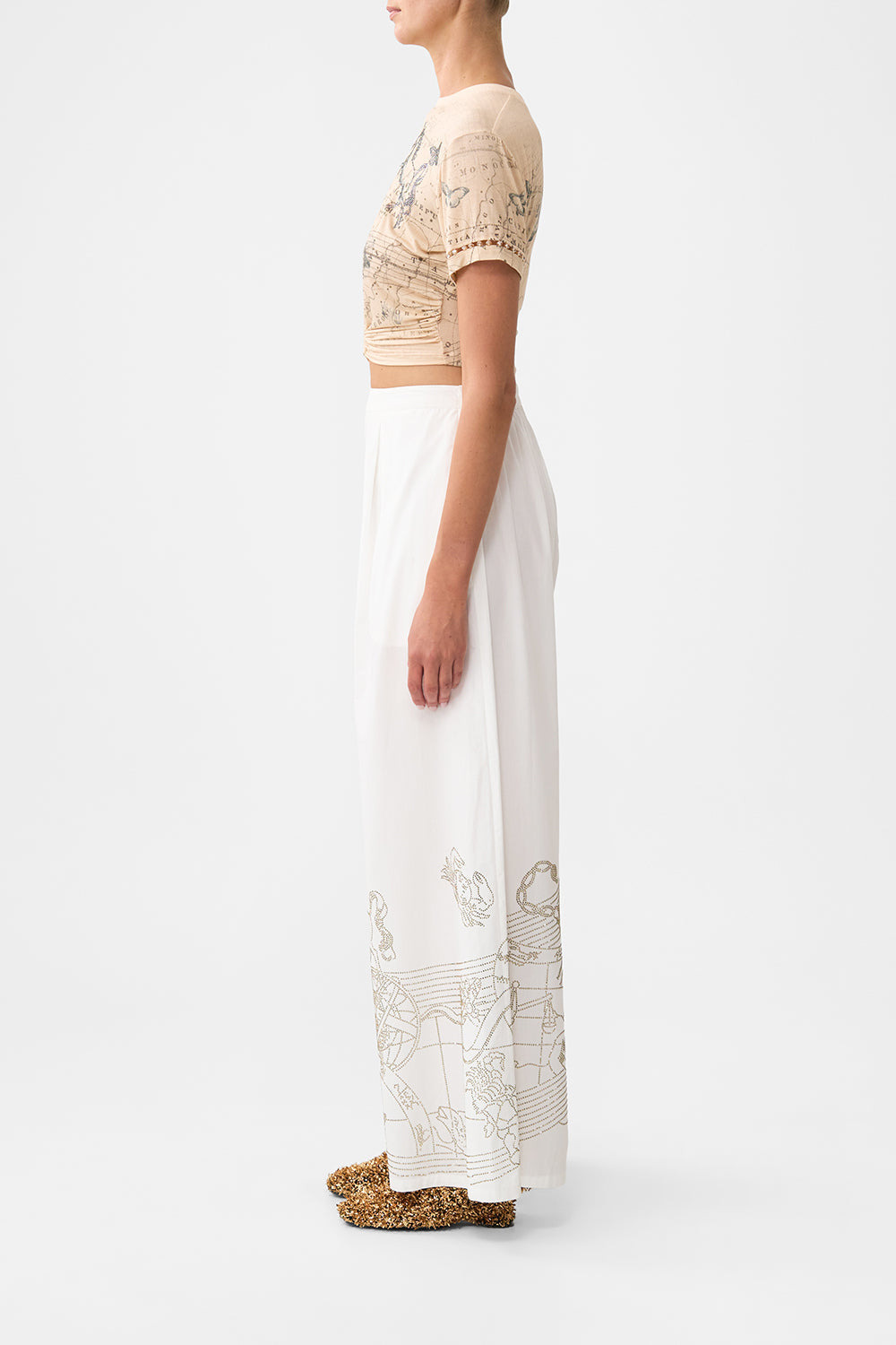 TUCK FRONT PANT - 4