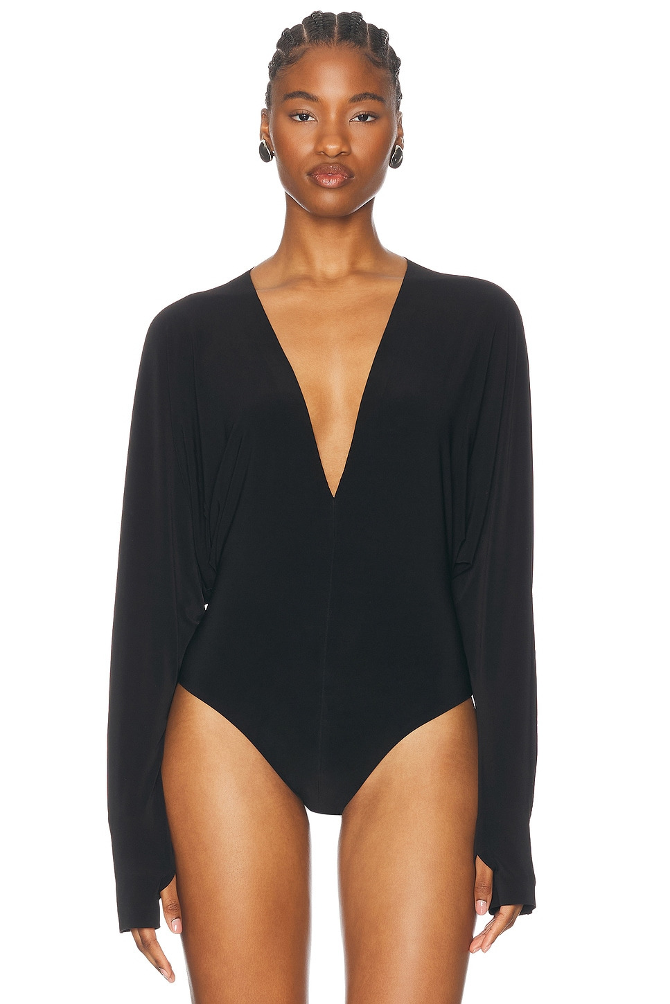 Dolman V Neck Bodysuit - 2