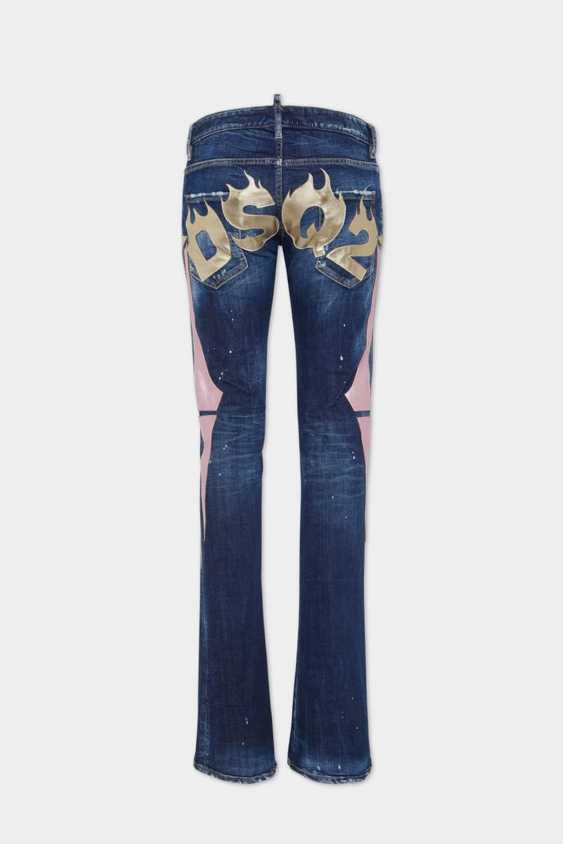 DSQUARED2 WRESTLERMANIA WASH SHARPEI FLARED BOOTCUT JEANS outlook