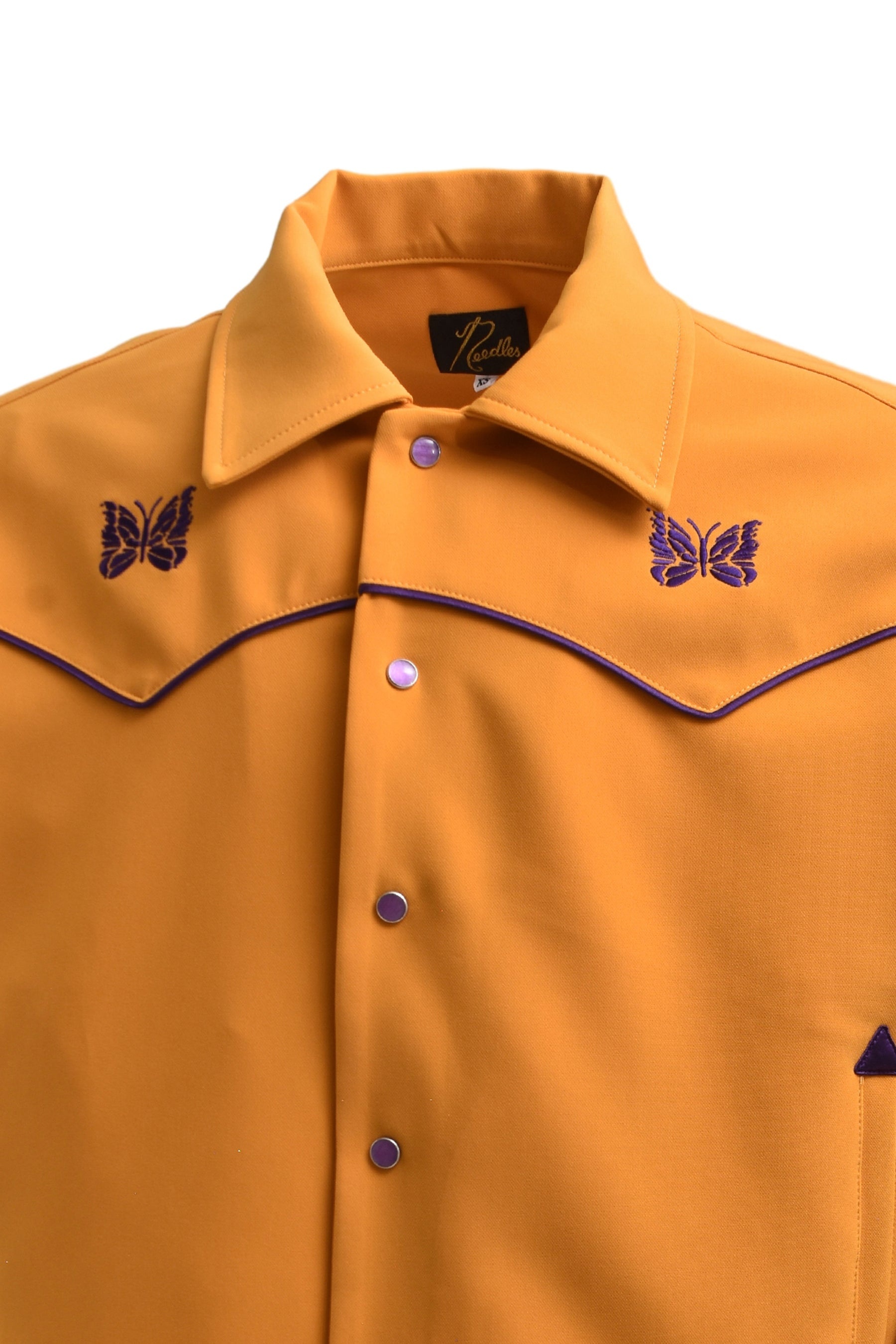 PIPING COWBOY JAC - PE/PU DOUBLE CLOTH / GOLD - 4