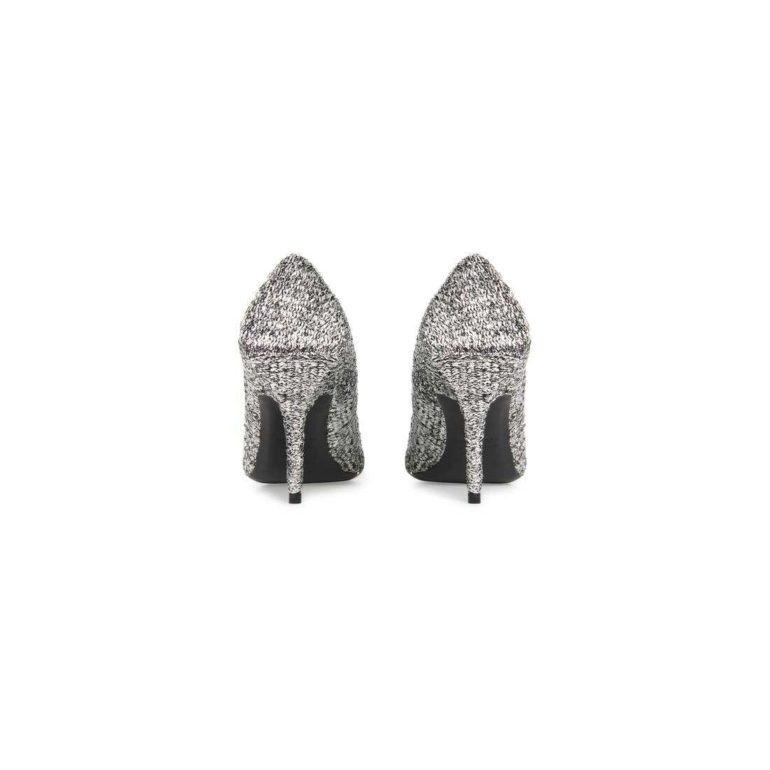 Women's Square Knife 80mm Pump  in Silver - 5