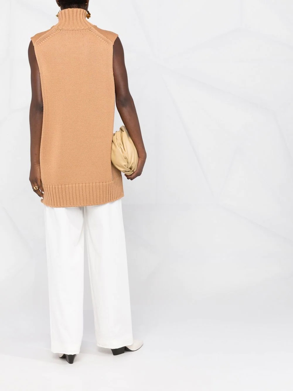 chunky-knit sleeveless top - 4