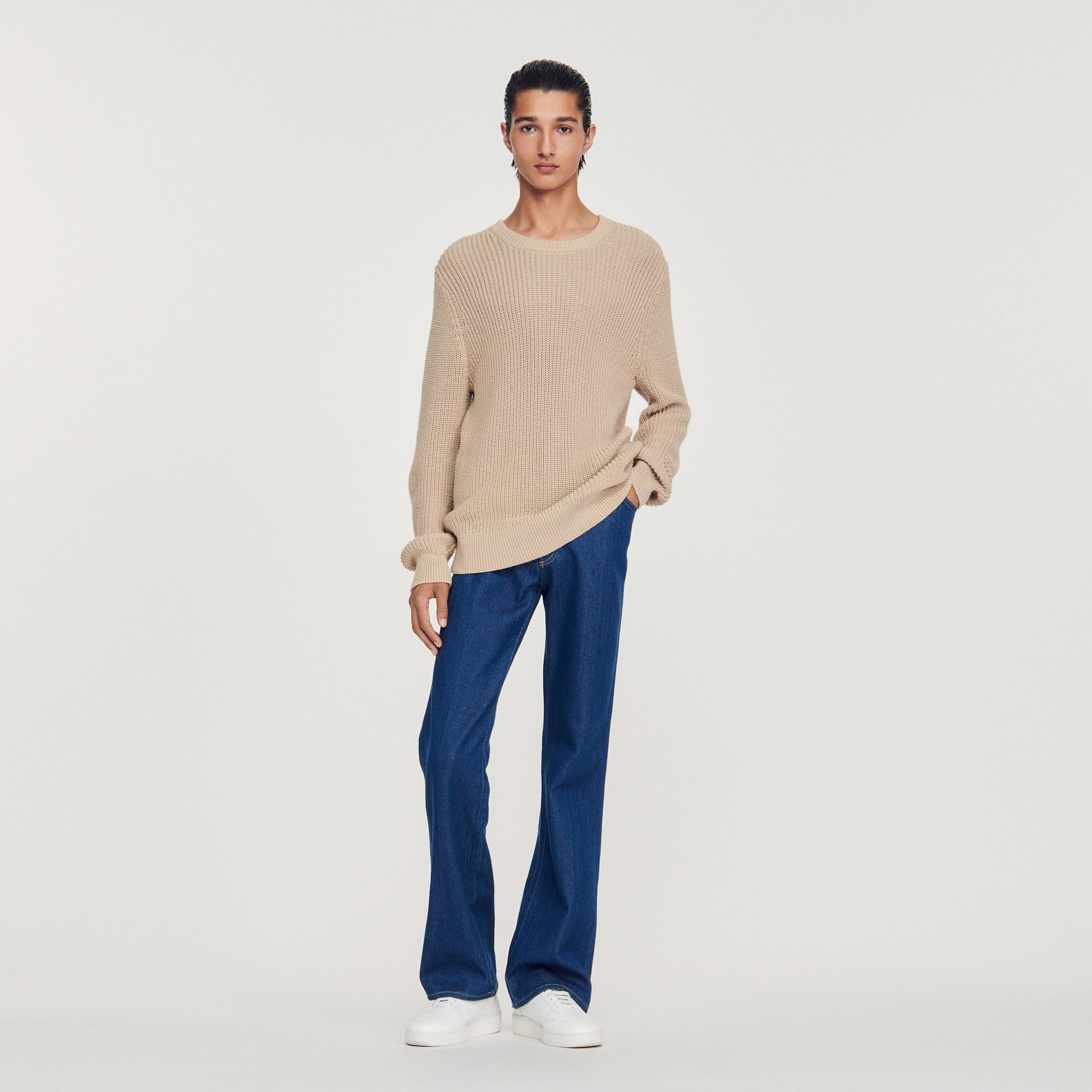 Cotton and silk sweater - 3