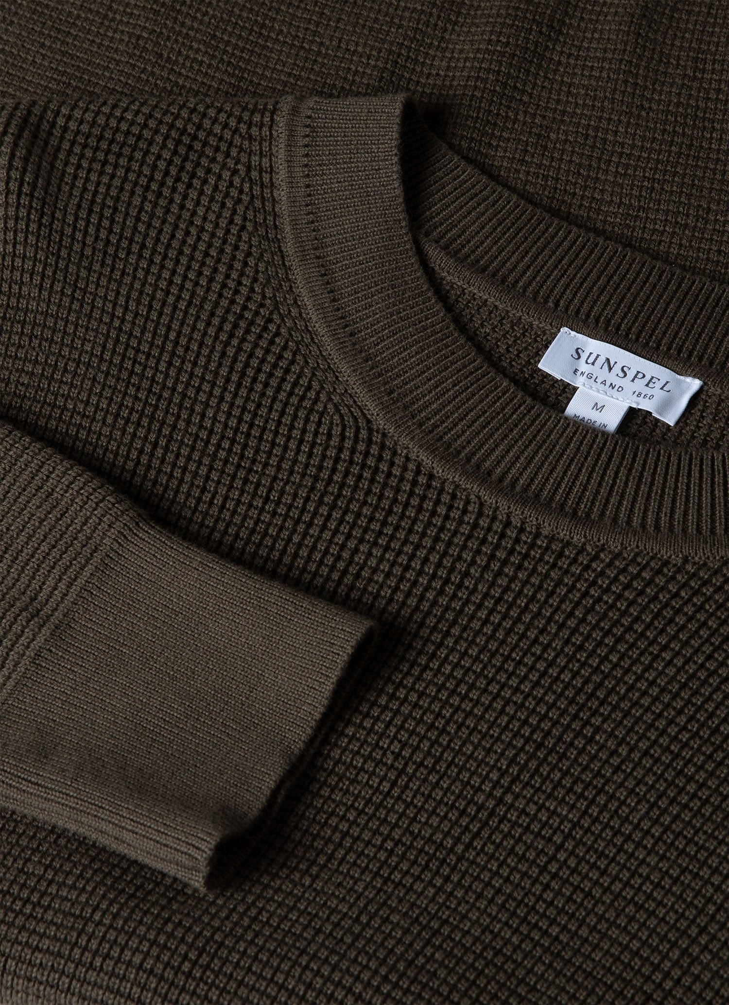 Waffle Stitch Crew Neck Jumper - 4