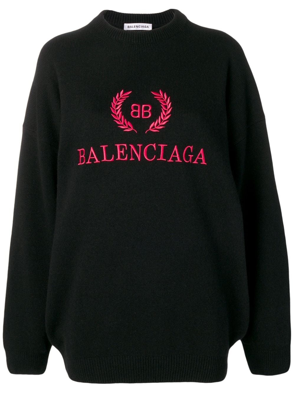 logo embroidered jumper - 1