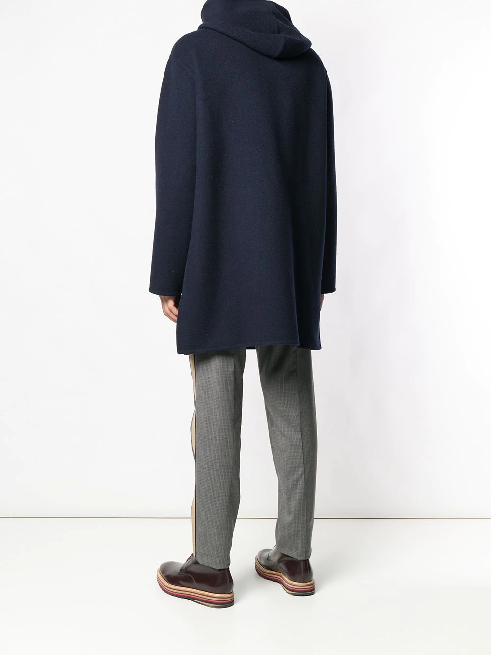 zip-up duffle coat - 4