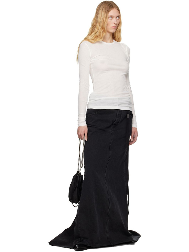Ann Demeulemeester Black Goele Five Pockets Comfort Maxi Skirt outlook