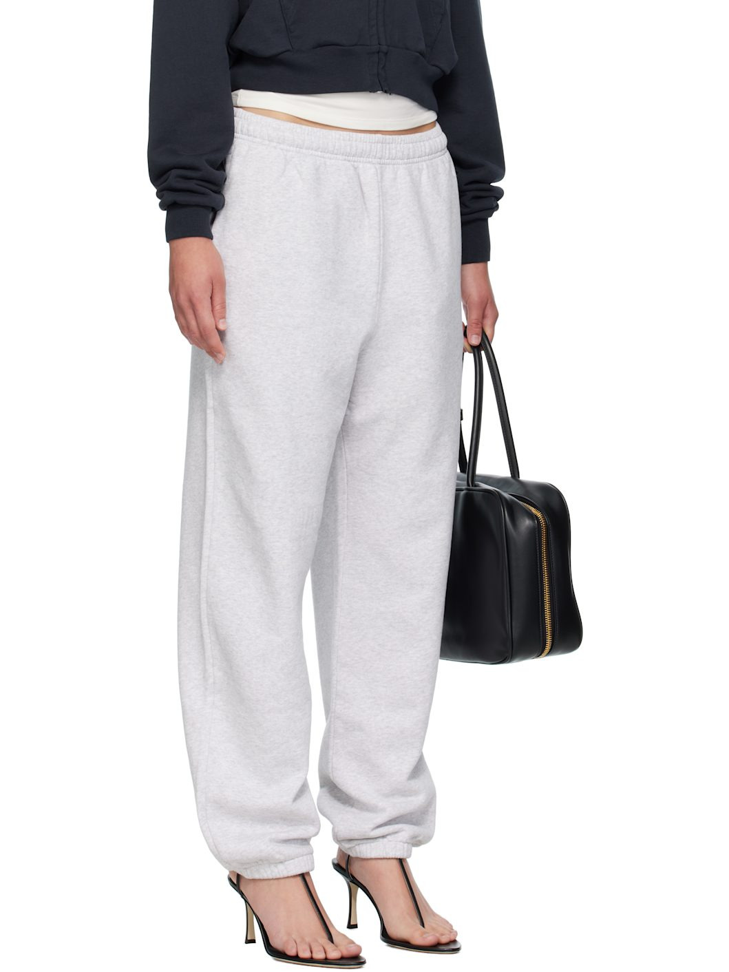 Gray Cotton Lounge Pants - 2