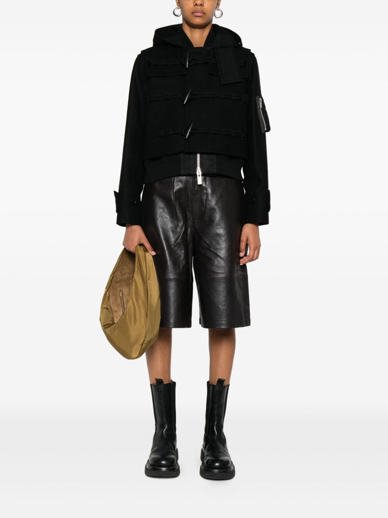 sacai hooded toggle-fastening jacket outlook