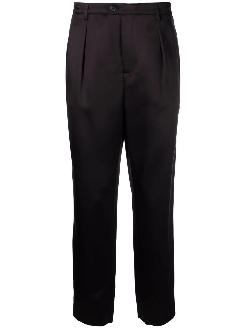 pleat-detail tailored trousers - 1