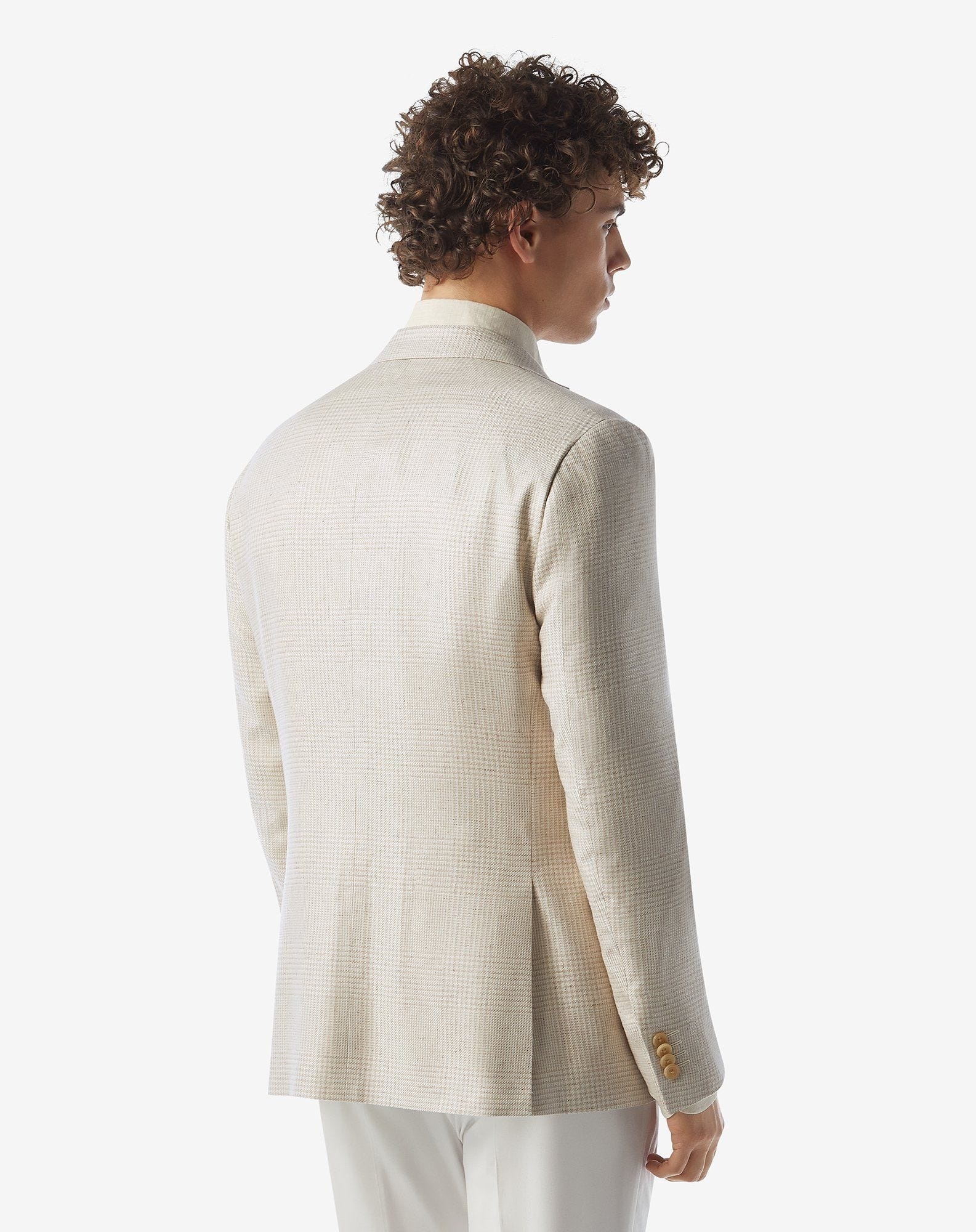 Natural shade pure silk jacket - 3