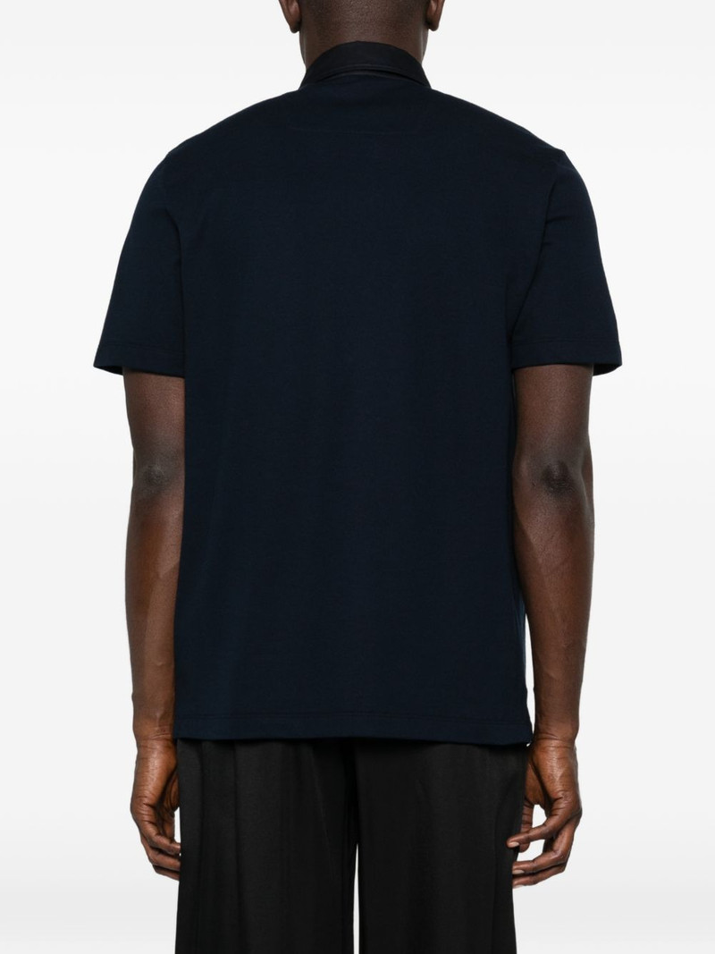 contrast-collar polo shirt 4