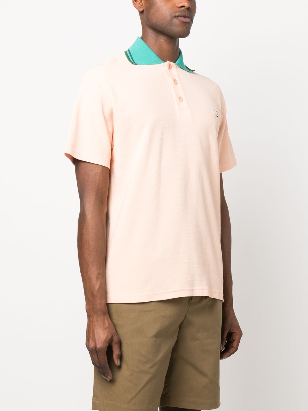 logo-appliqué piqué polo shirt - 3