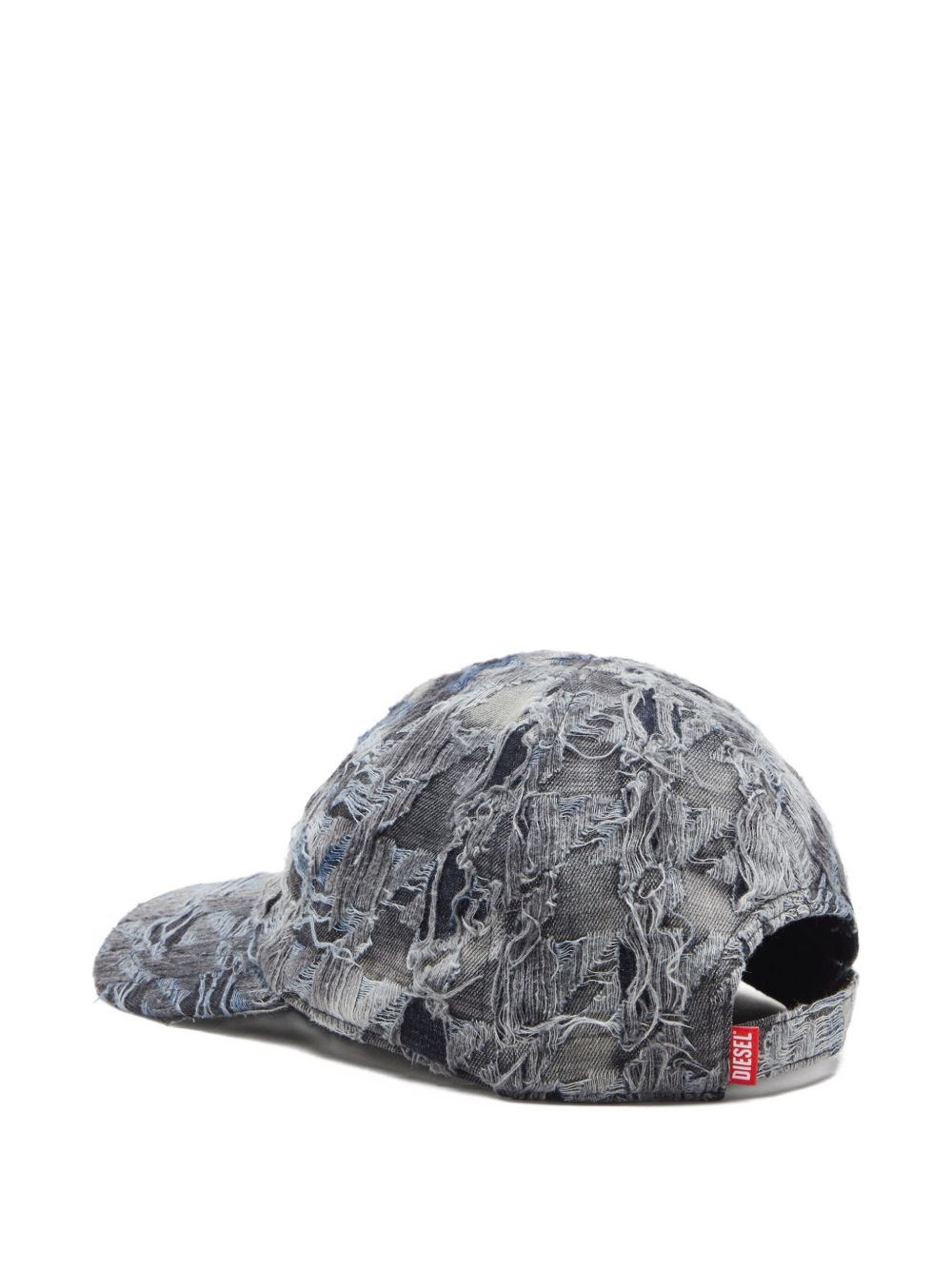 destroyed-denim baseball cap - 2