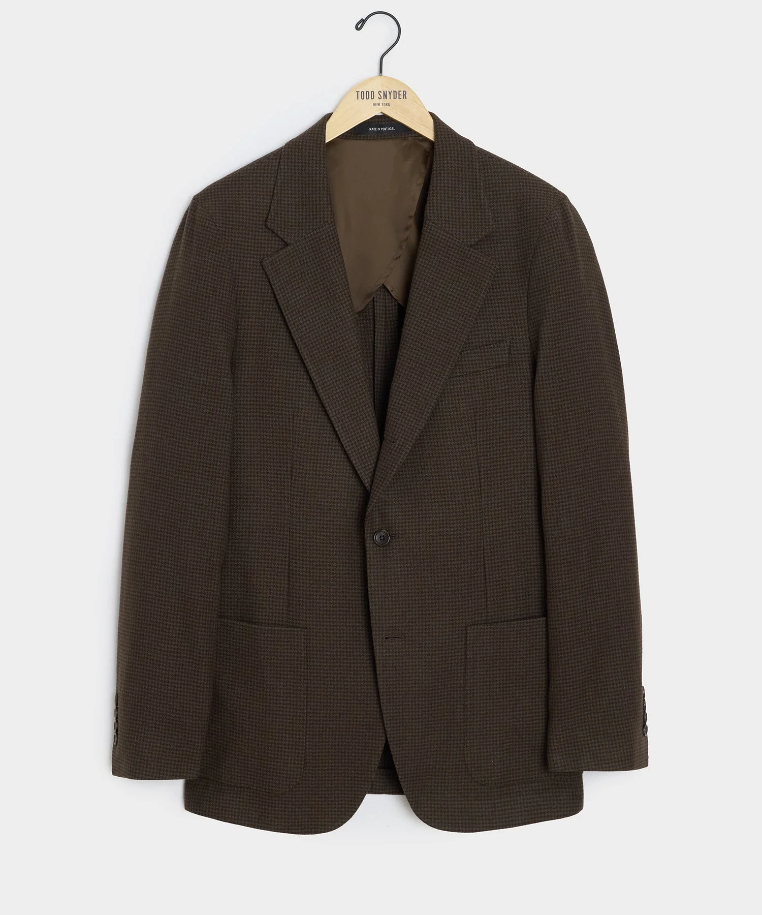 Italian Flannel Houndstooth Madison Jacket - 1